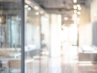 Blurred image of an office