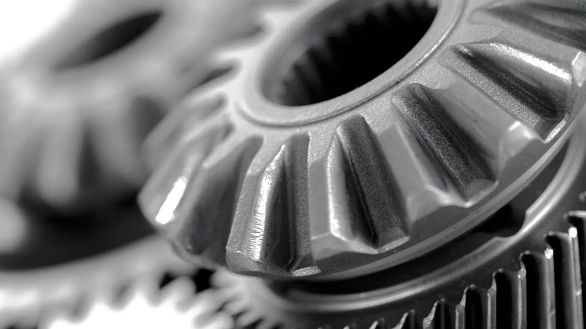 Close-up of a gearwheel