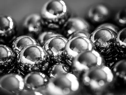 Shiny metallic balls